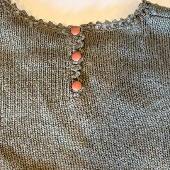 Vintage Signatures by Northern Isles Hunter green hand embroidered sweater XL - Picture 4 of 7